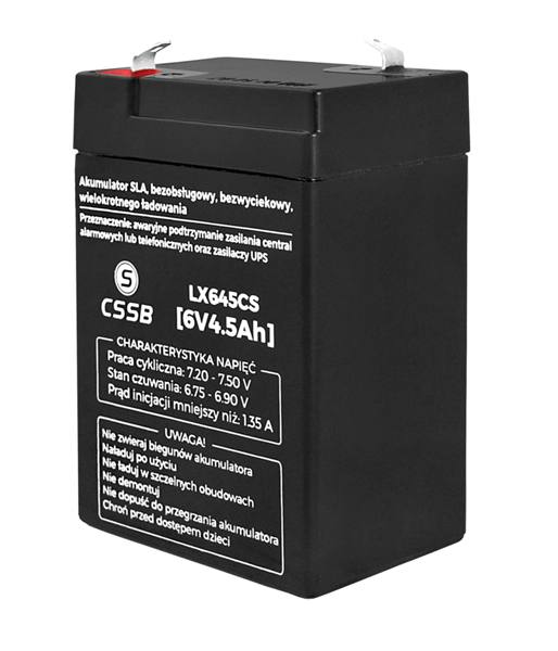 Akumulator żelowy 6V/4,5Ah CB-16066 - Kliknij obrazek, aby zamknłć