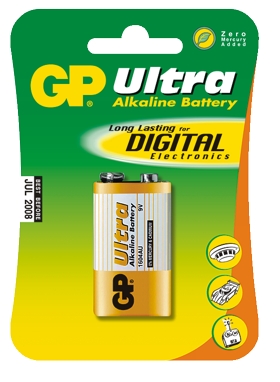 Bateria GP 6F22 9V Ultra Alkaline CB-16192