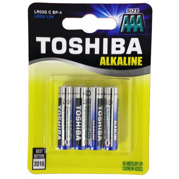 Bateria Toshiba Alkaline LR03 AAA CB-16268
