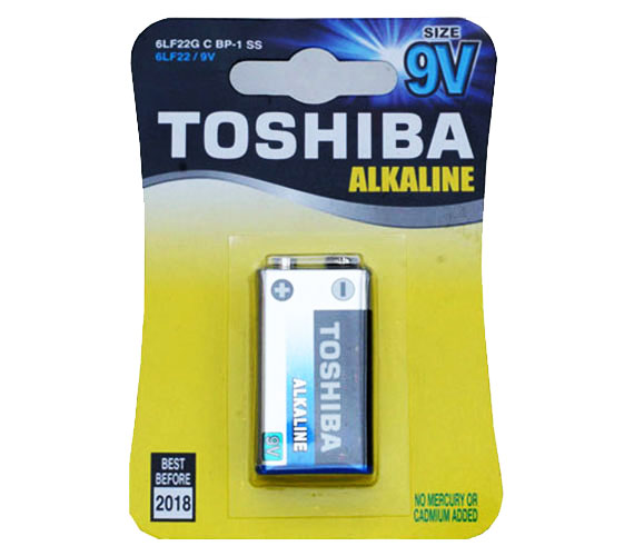 Bateria Toshiba 6F22 9V Alkaine CB-16514
