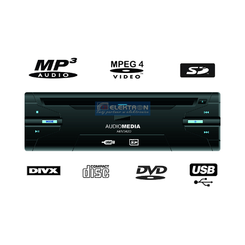 Odtwarzacz DVD Audiomedia AMV 342D CB-20255 - Kliknij obrazek, aby zamknłć