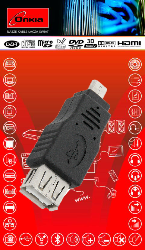 Adaptor Onkia microUSB - USB ON-31326