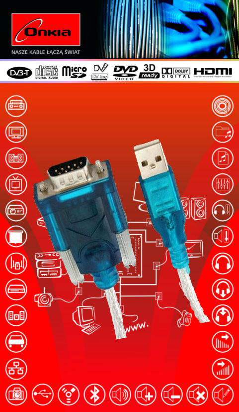 Adapter Onkia USB-RS232 ON-32016 - Kliknij obrazek, aby zamknłć