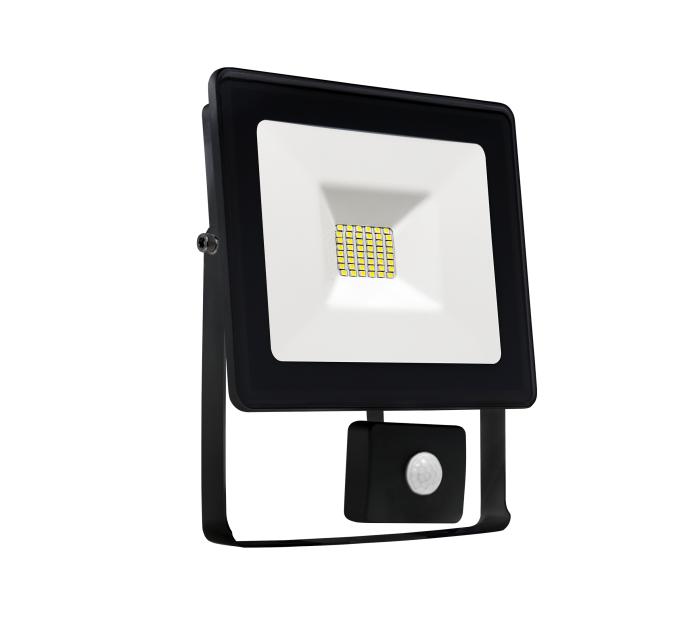 Lampa LED SMD 10W czarna z czujnikiem CB-400383