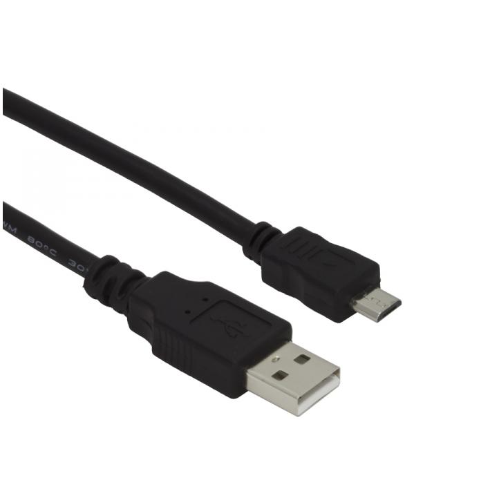 Kabel microUSB - USB czarny 1.5m CB-51090