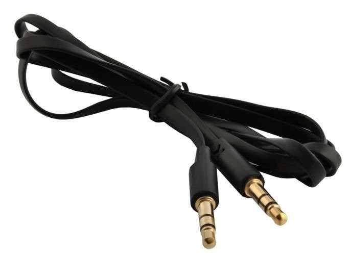 Kabel Jack 3,5mm- Jack 3,5mm płaski 1m CB-5185K
