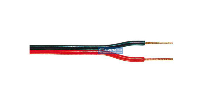 Kabel głośnikowy 2x0.35 czarno-czerwony CB-5341