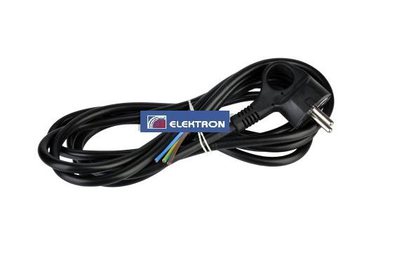 Kabel sieciowy 3m 3x1.5mm czarny CB-5573