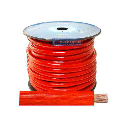Kabel zasilający 6.7mm CCA czerwony CB-5605