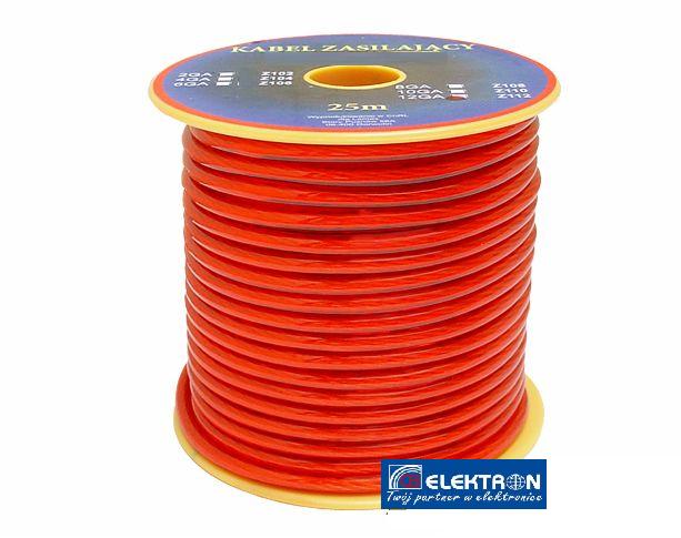 Kabel zasilający 4,5mm CCA czerwony CB-5626