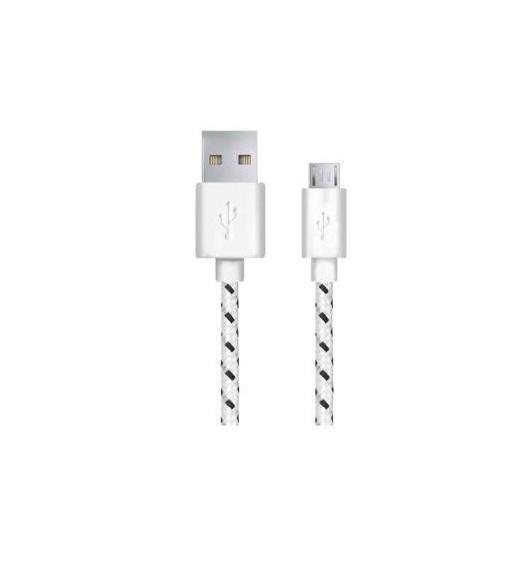 Kabel microUSB - USB biały 2m Eco CB-5985 - Kliknij obrazek, aby zamknłć