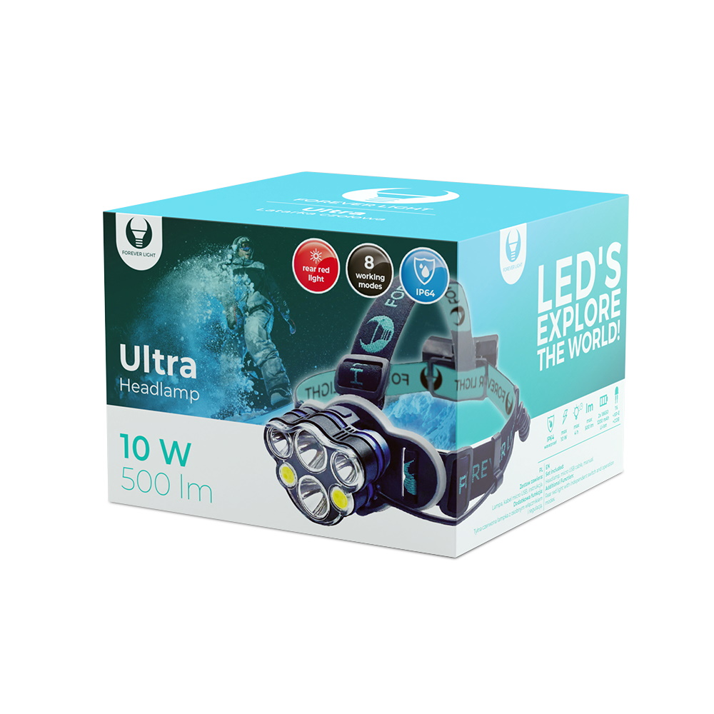 Latarka czołowa LED Ultra T6 2x10W CB-60077