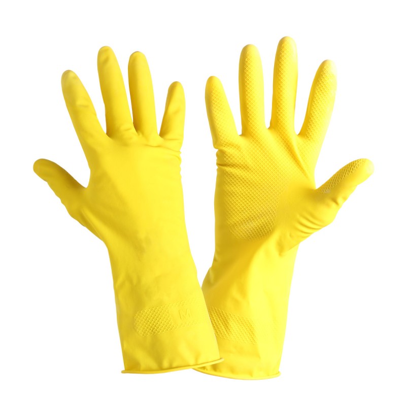 Rękawice lateksowe żółte L211309K K9 CB-7028