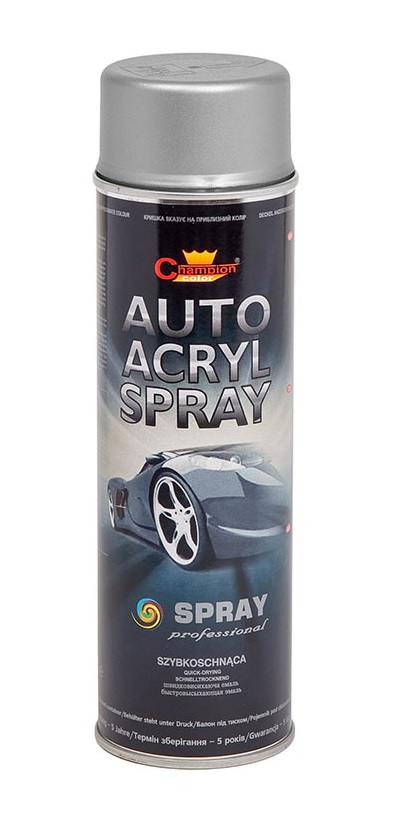 Spray akrylowy srebrny 500ml Champion CB-710211