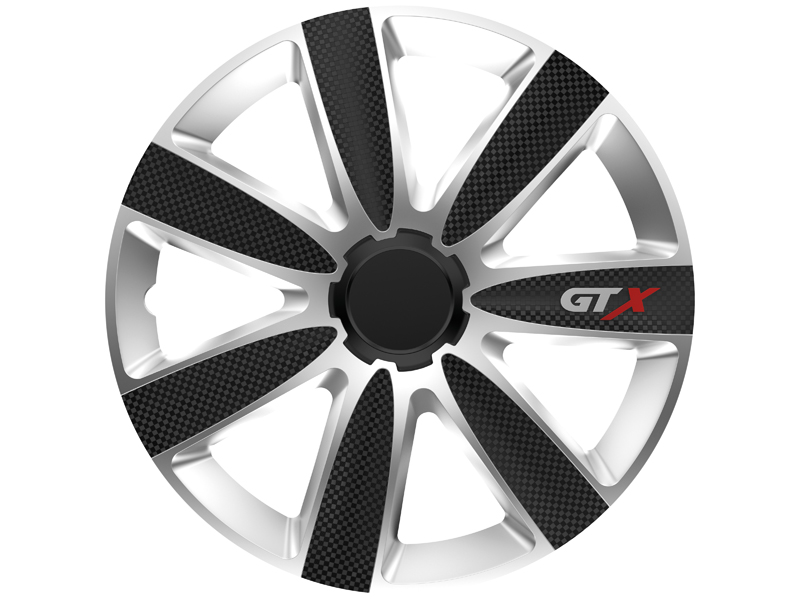 Kołpaki GTX carbon black/silver 14' CB-71990