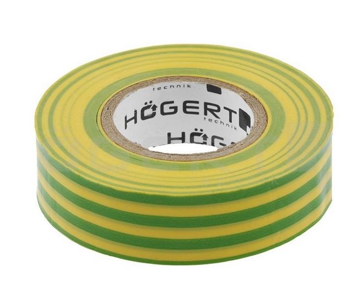 Taśma izolacyjna Hogert żółto-zielona 20m CB-73857