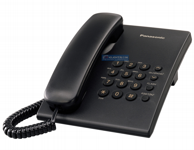 Telefon przewodowy Panasonic KX-TS500 B CB-800057