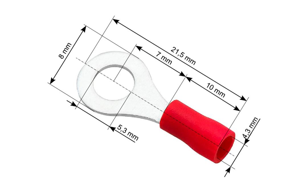 Konektor izolowany oczko M5/0.5-1.5mm CB-83208