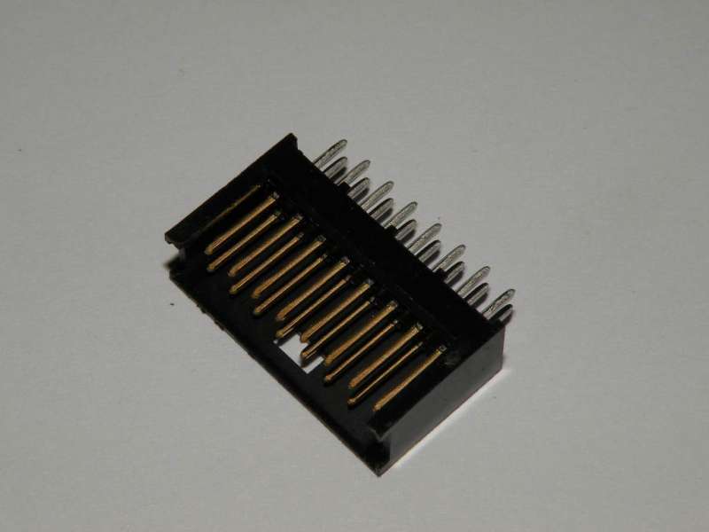 Gniazdo męskie 2x8-pin do druku AMPMODU - Kliknij obrazek, aby zamknłć