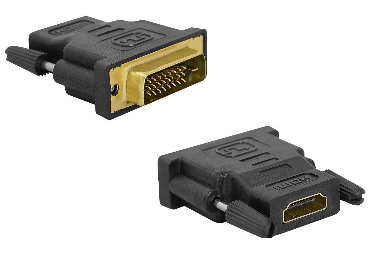 PrzejĹcie HDMI gniaz - DVI wtyk 24-pin CB-90080